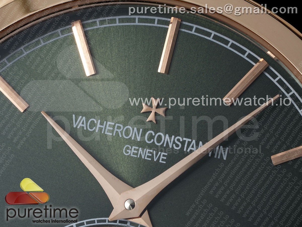 VC Tourbillon RG RMSF Edition Green Dial on Green Leather Strap