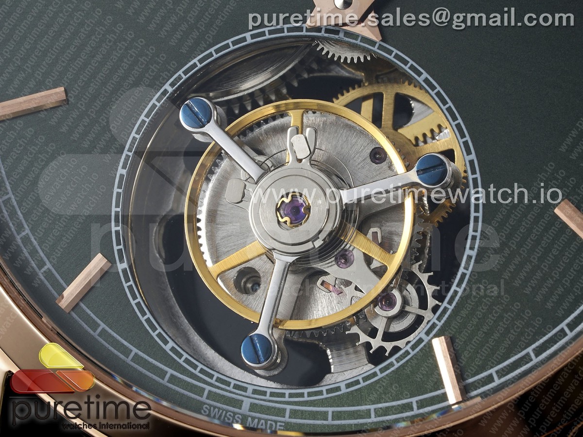 VC Tourbillon RG RMSF Edition Green Dial on Green Leather Strap