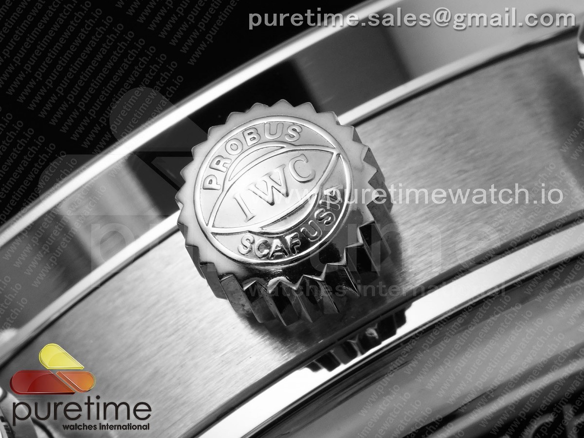 Portuguese Chrono IW3716 Z+F White Dial on Gray Rubber Strap A69355
