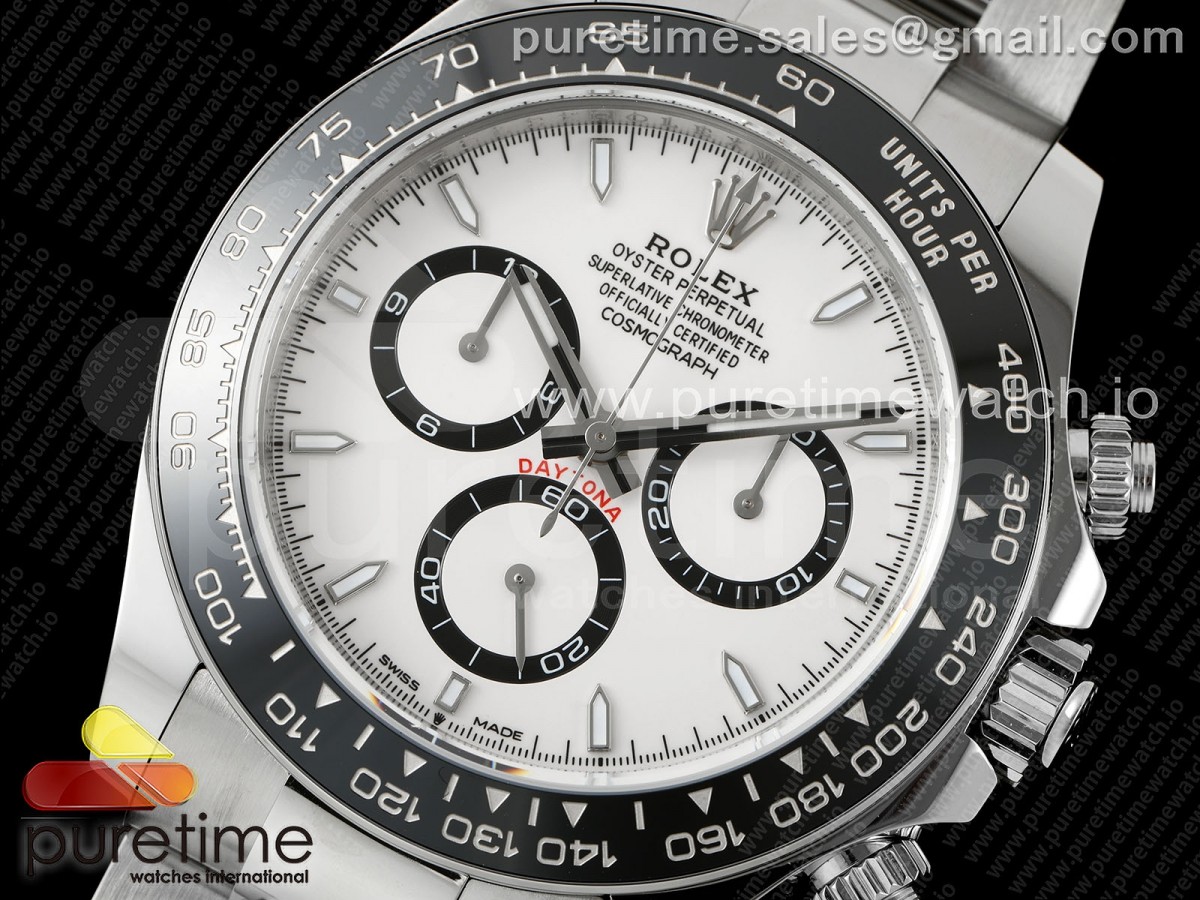 2023 Daytona 126500 AR+F 904L SS Case and Bracelet White Dial SA4131