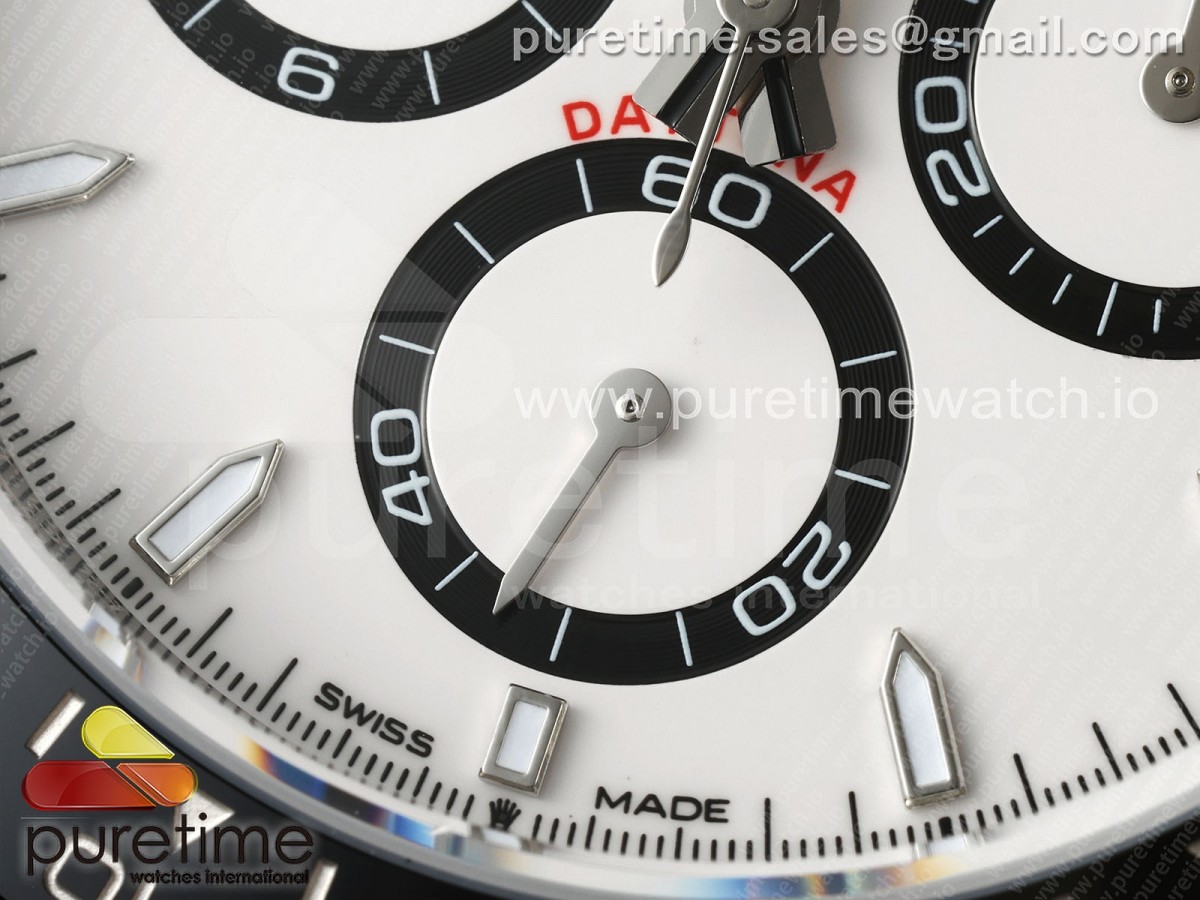 2023 Daytona 126500 AR+F 904L SS Case and Bracelet White Dial SA4131