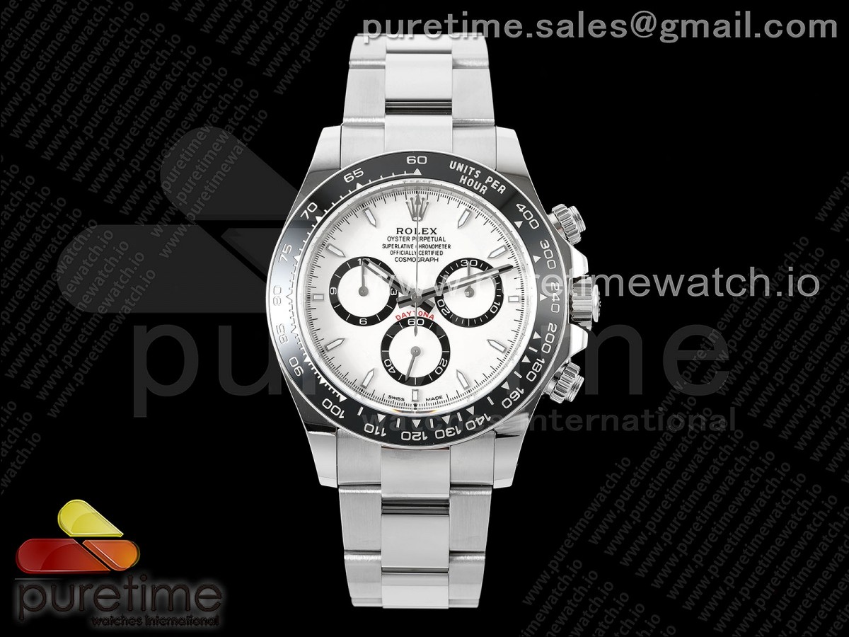 2023 Daytona 126500 AR+F 904L SS Case and Bracelet White Dial SA4131