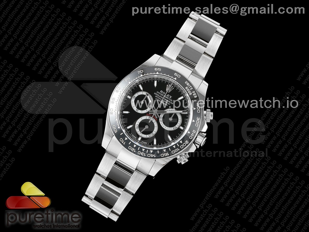 2023 Daytona 126500 AR+F 904L SS Case and Bracelet Black Dial SA4131