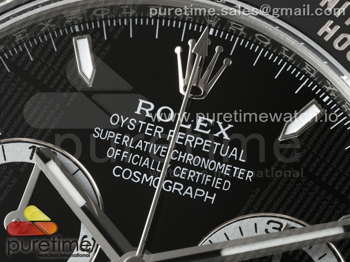 2023 Daytona 126500 AR+F 904L SS Case and Bracelet Black Dial SA4131