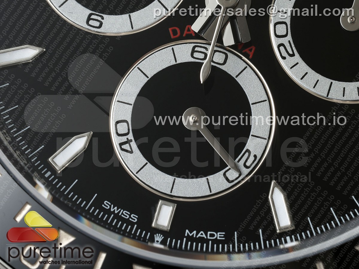 2023 Daytona 126500 AR+F 904L SS Case and Bracelet Black Dial SA4131