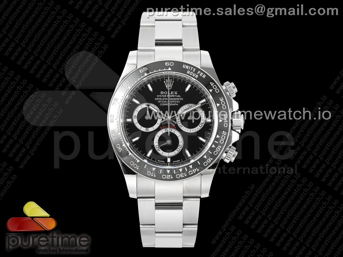 2023 Daytona 126500 AR+F 904L SS Case and Bracelet Black Dial SA4131