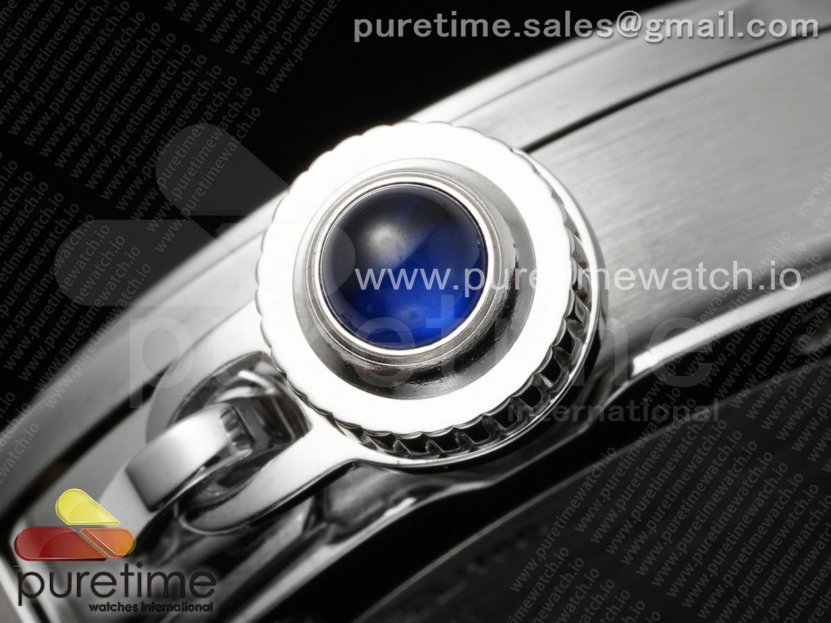 Pasha 30mm SS AF White Textured Dial on Black Leather Strap Jaq Quartz