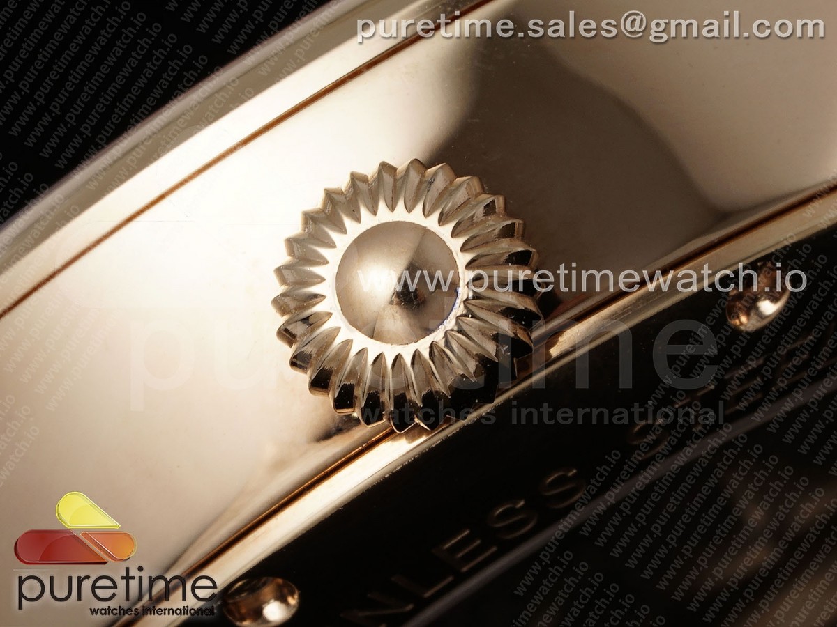 Rotonde de Cartier Flying Tourbillon RG RMS White Numeral Dial on Brown Leather Strap