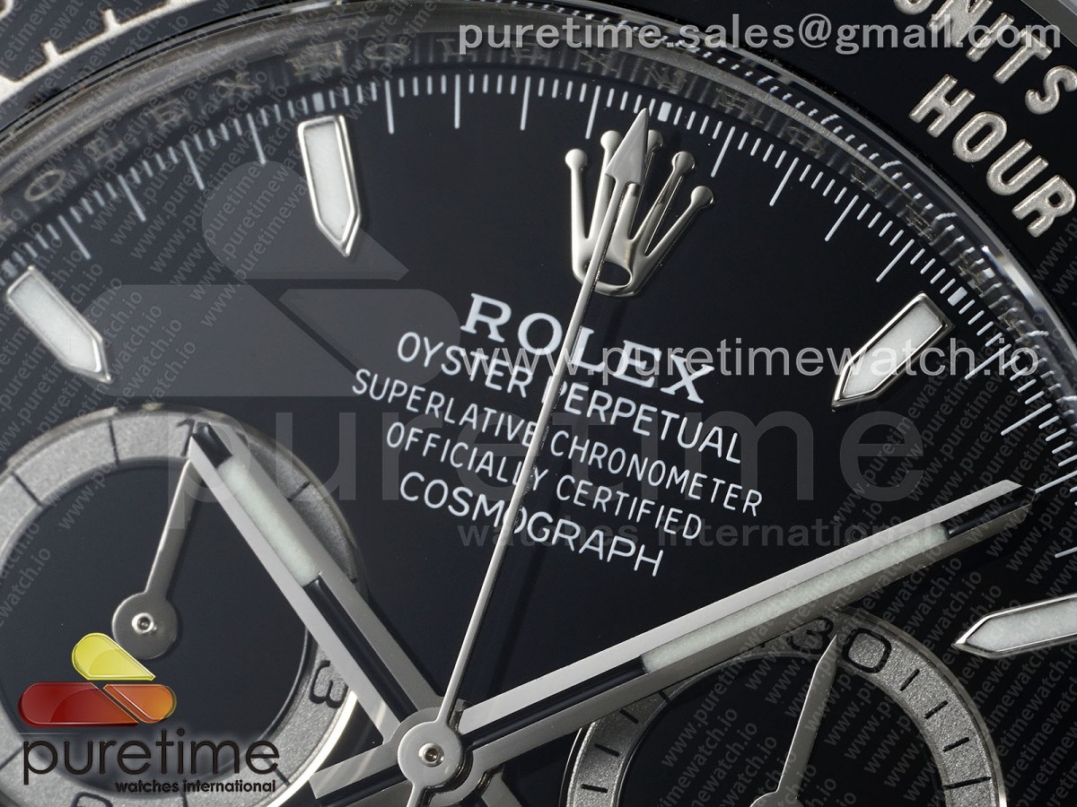 2023 Daytona 126500 Clean 904L Steel Black Dial on SS Braclet SH4131