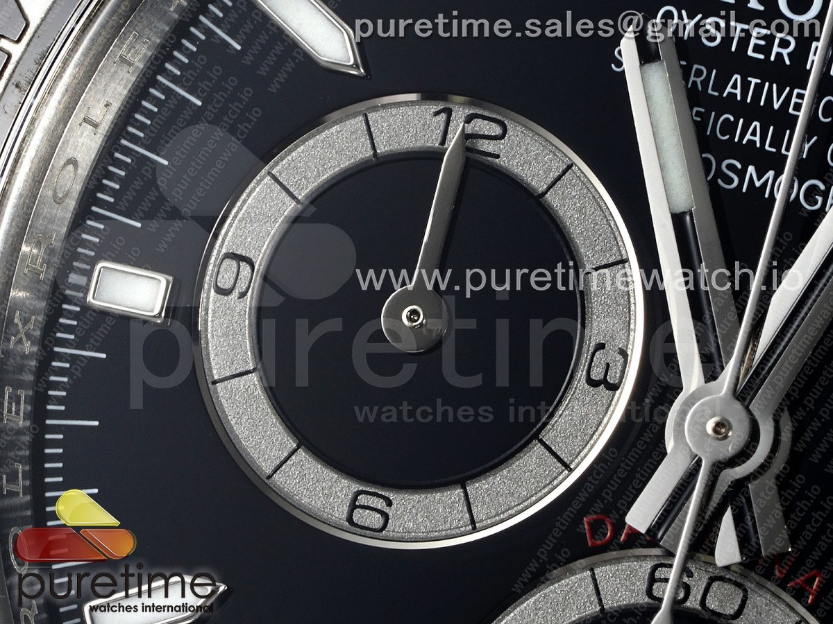 2023 Daytona 126500 Clean 904L Steel Black Dial on SS Braclet SH4131