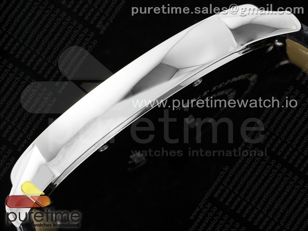 Ronde Solo 42mm SS AF White Dial on Black Leather Strap MIYOTA 9015