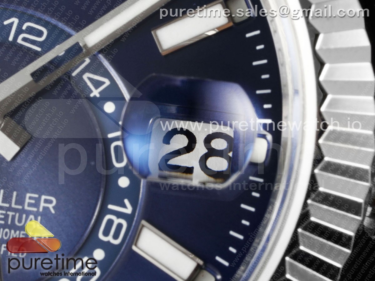 Sky-Dweller 326934 904L SS ZF Blue Dial on SS Jubilee Bracelet A2824