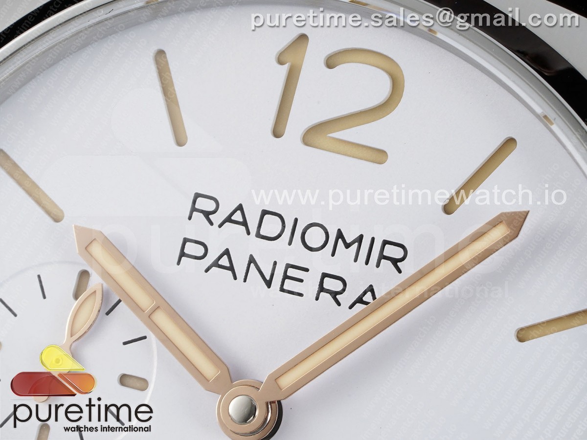 PAM1292 Radiomir 40mm VSF White Dial on Brown Leather Strap P900