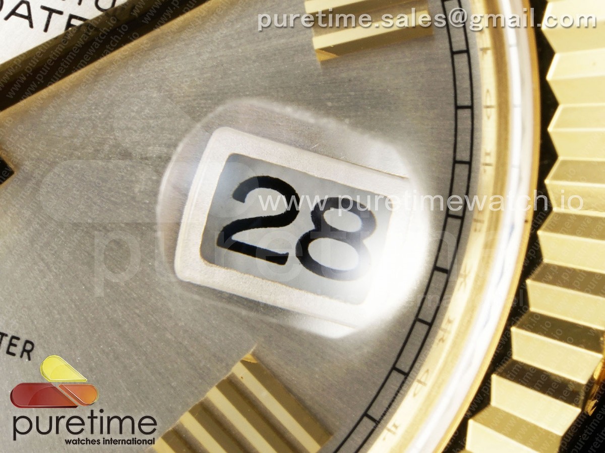 Day Date 40 YG 228238 ARF Silver Roman Dial on President Bracelet VR3255 (Gain Weight)