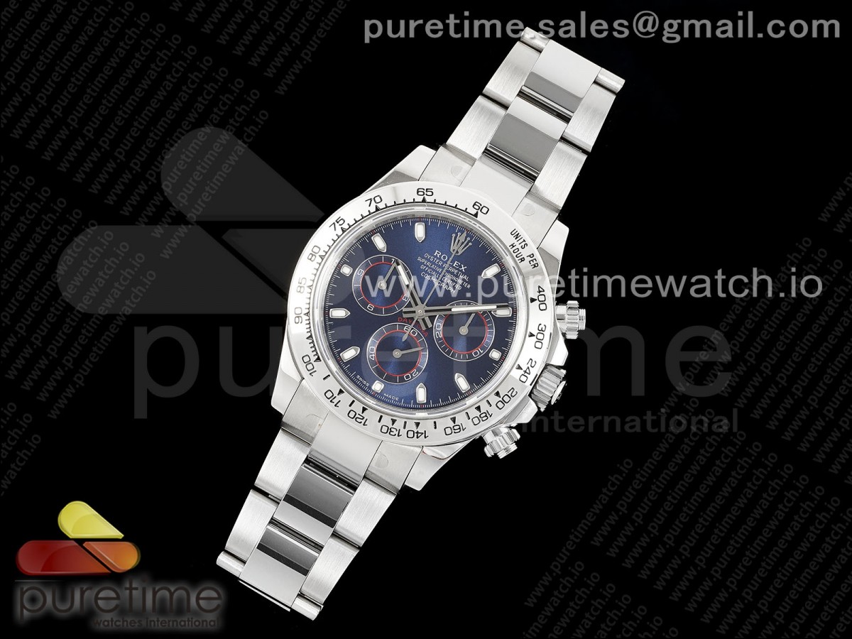 Daytona 116509 KING Blue Dial on SS Bracelet SH4130