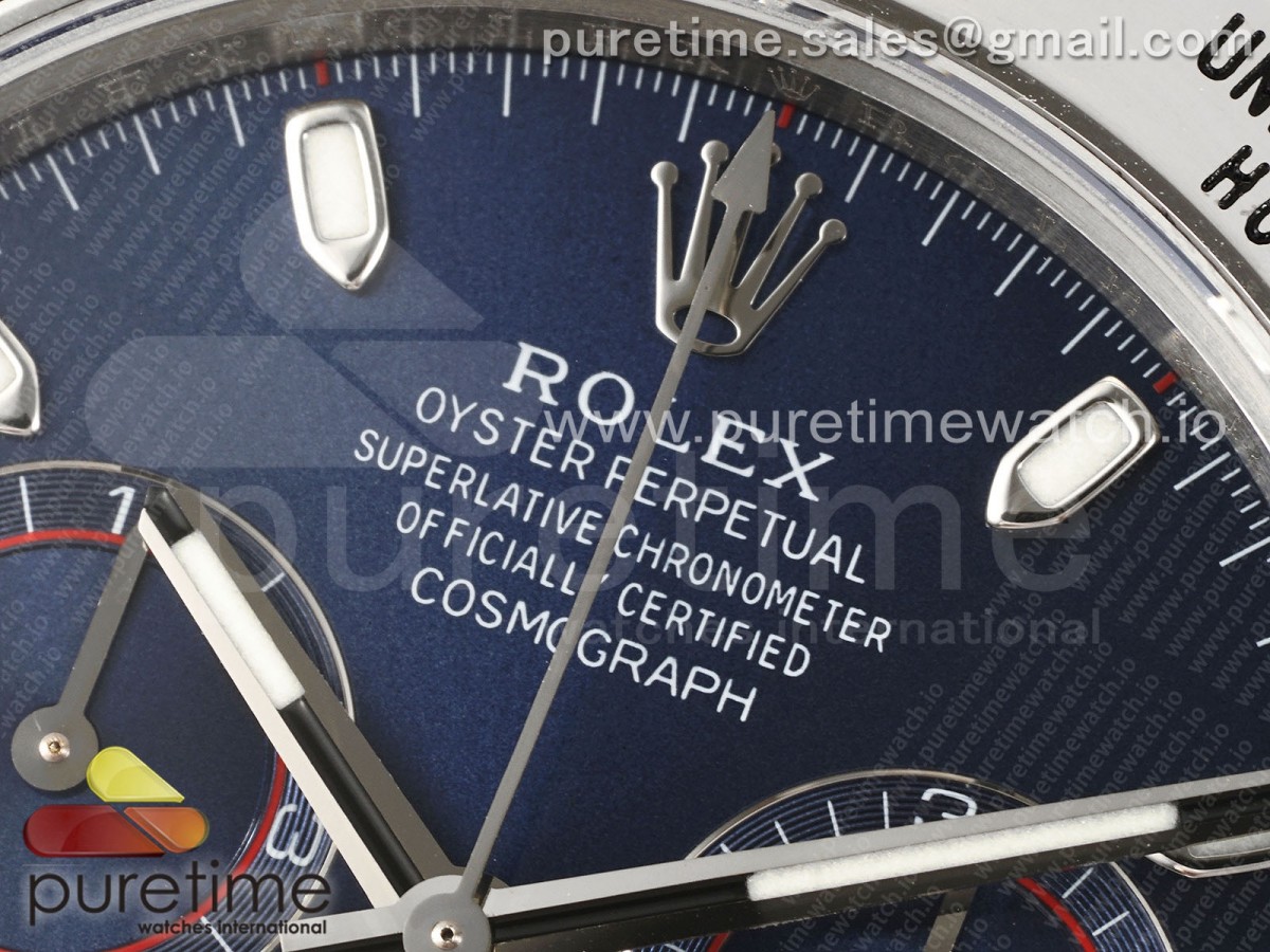 Daytona 116509 KING Blue Dial on SS Bracelet SH4130