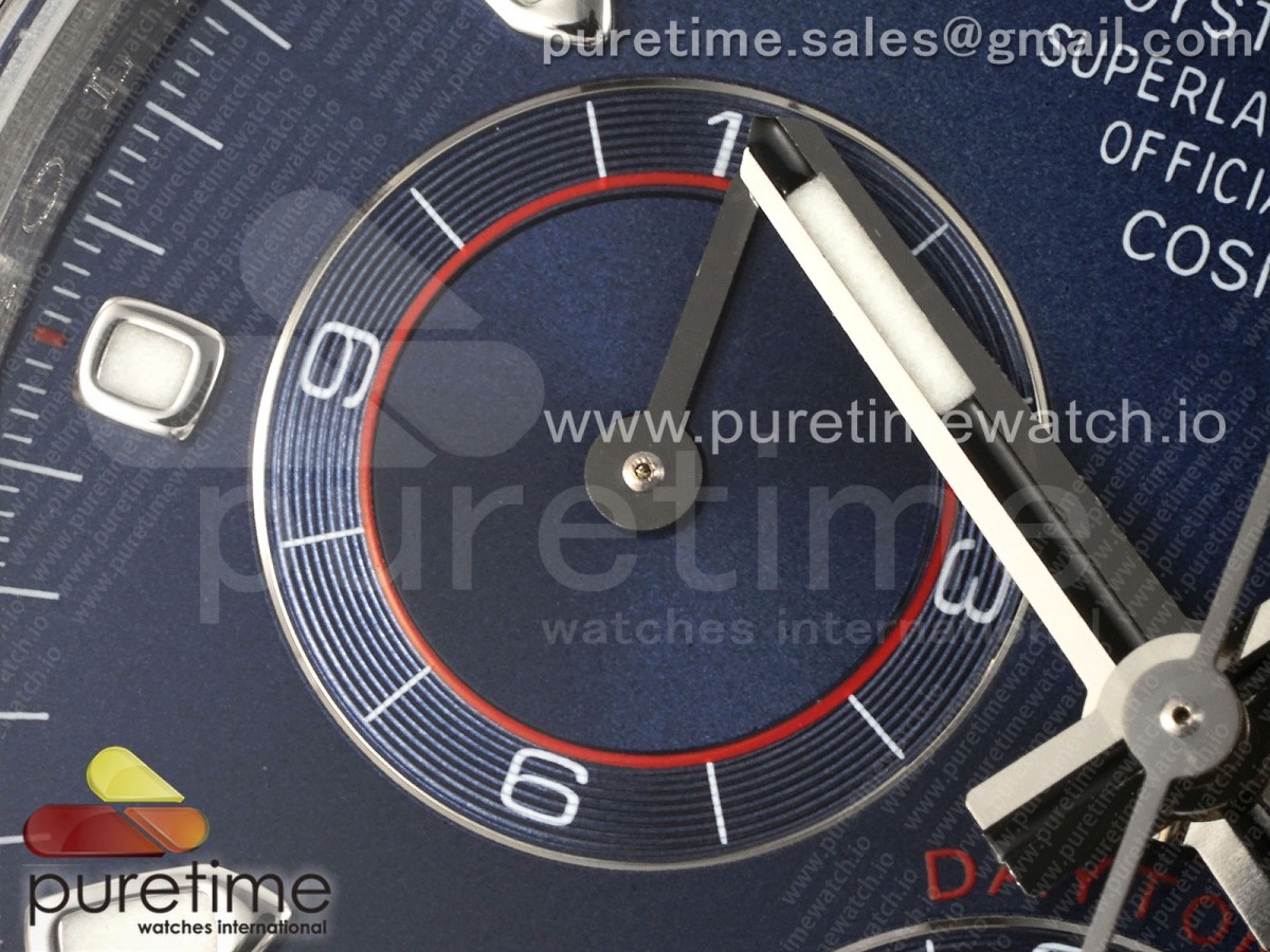 Daytona 116509 KING Blue Dial on SS Bracelet SH4130