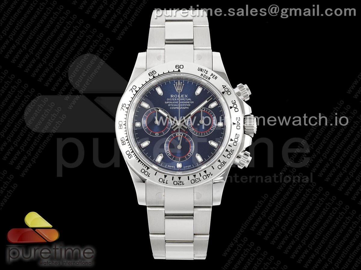 Daytona 116509 KING Blue Dial on SS Bracelet SH4130