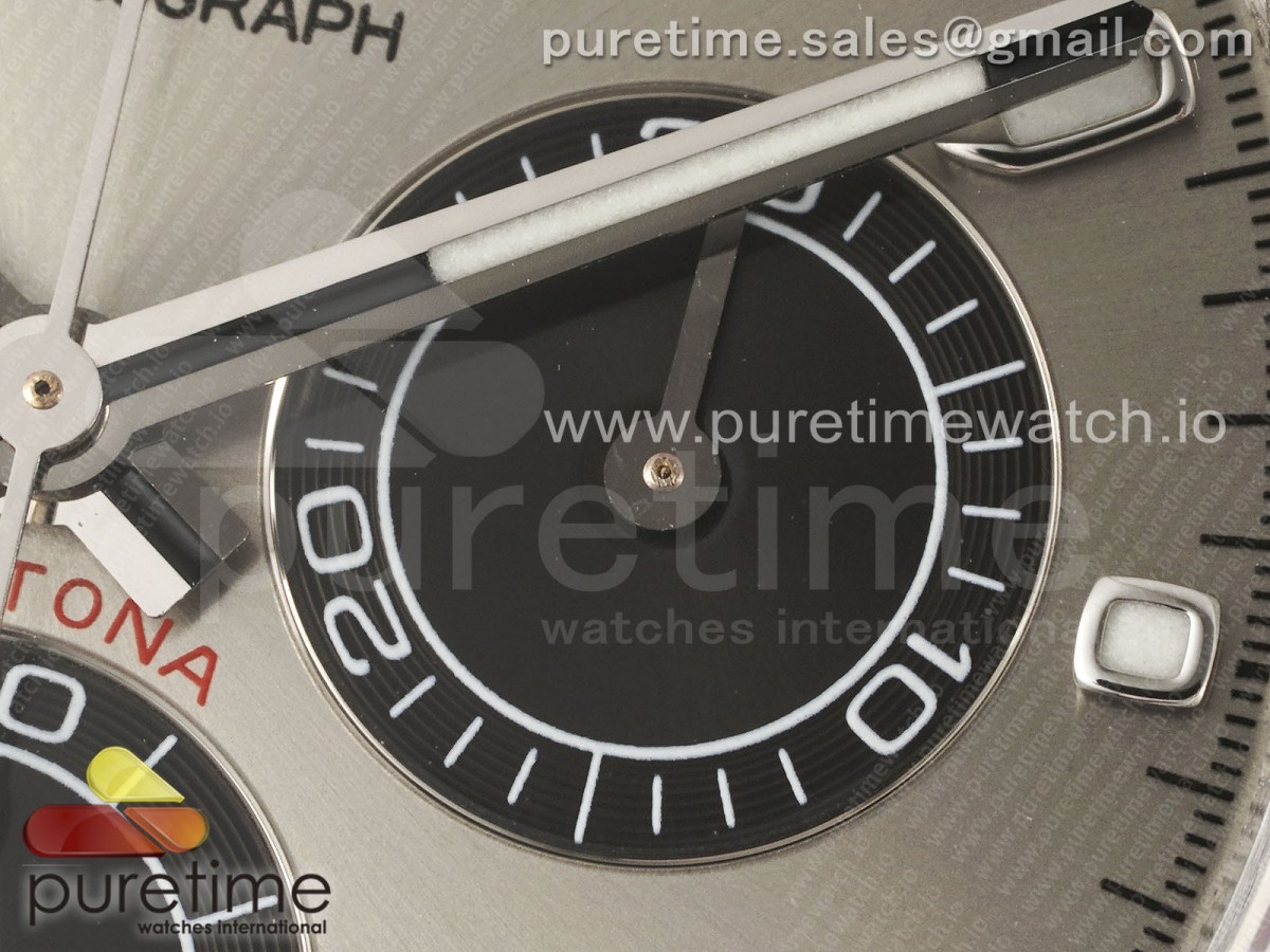 Daytona 116509 KING Gray Dial on SS Bracelet SH4130