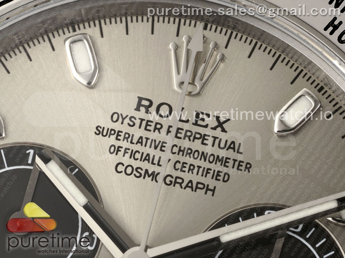 Daytona 116509 KING Gray Dial on SS Bracelet SH4130