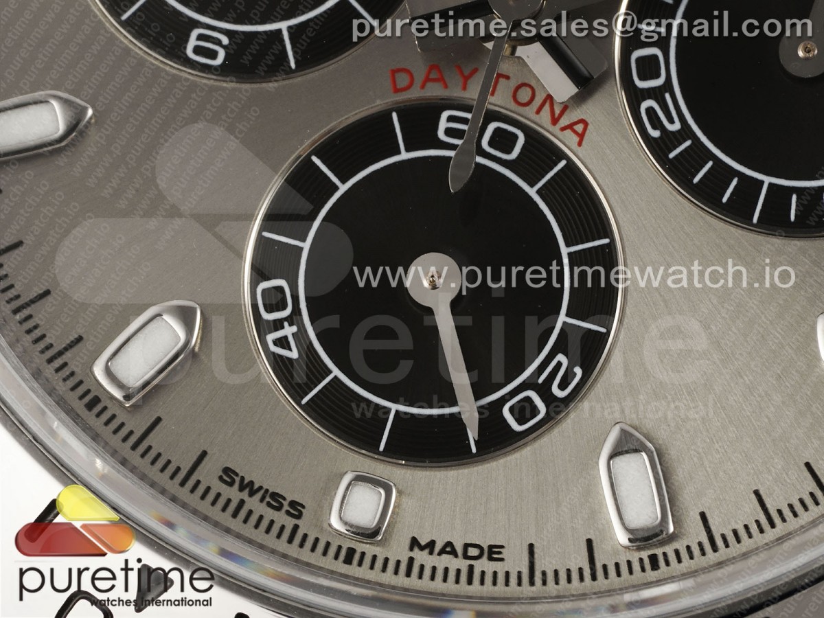 Daytona 116509 KING Gray Dial on SS Bracelet SH4130
