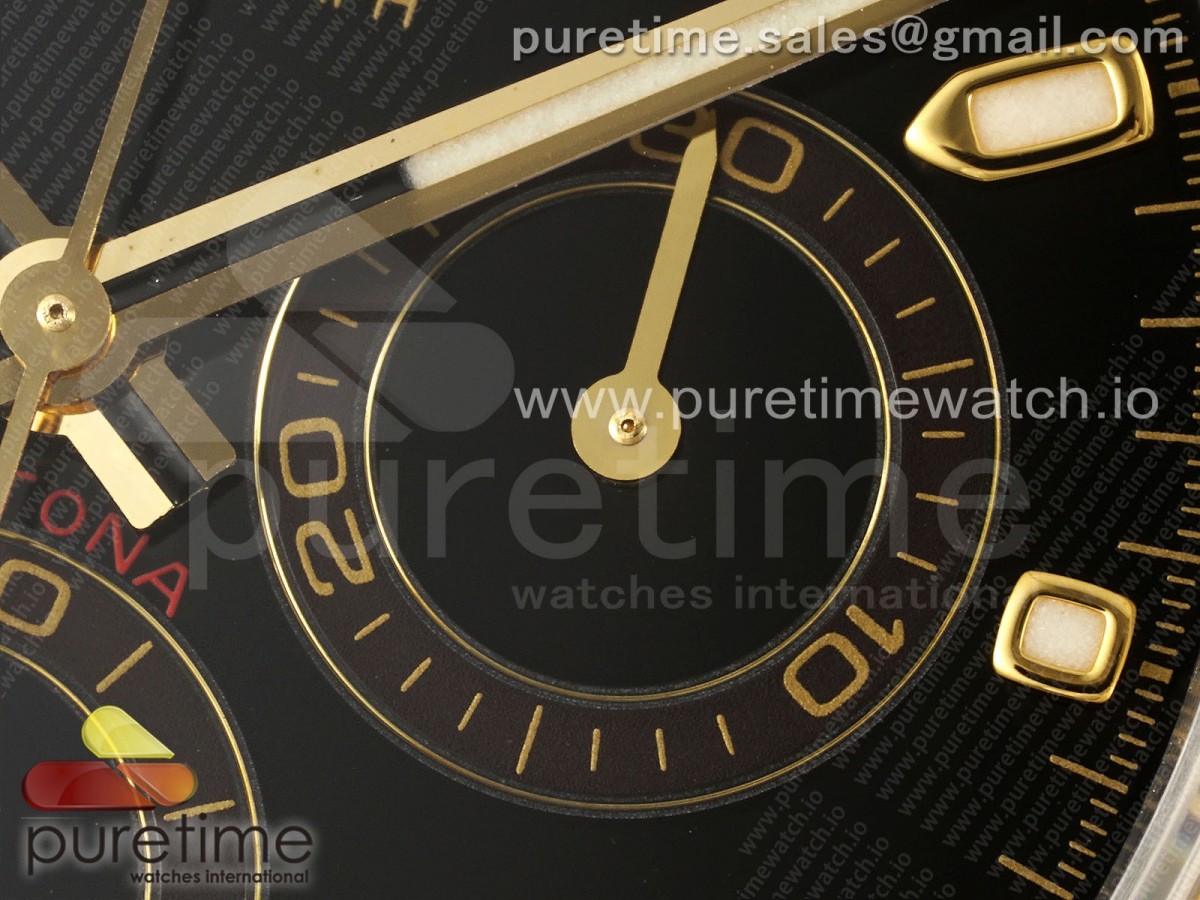 Daytona 116503 KING Black Dial on SS/YG Bracelet SH4130