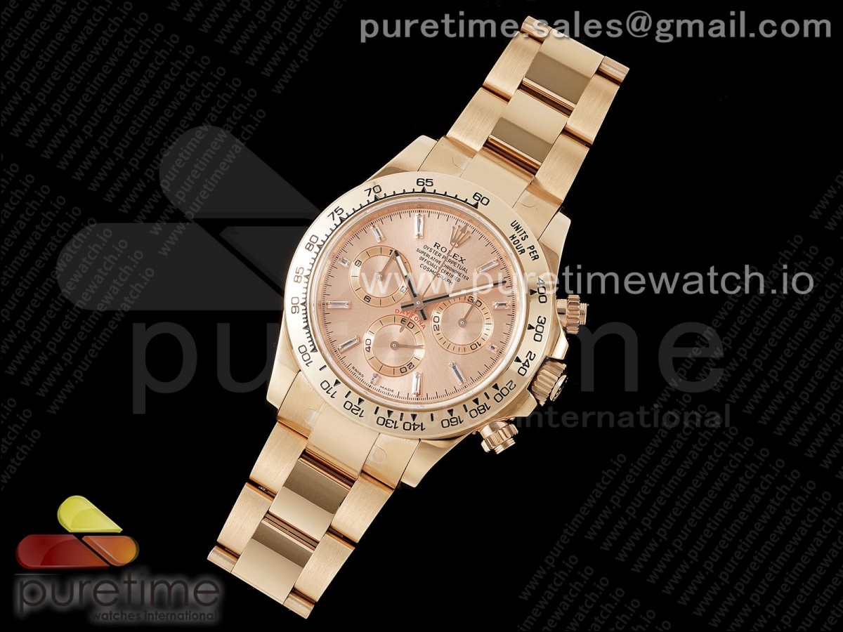 Daytona 116505 KING RG Crystal Dial on RG Bracelet SH4130