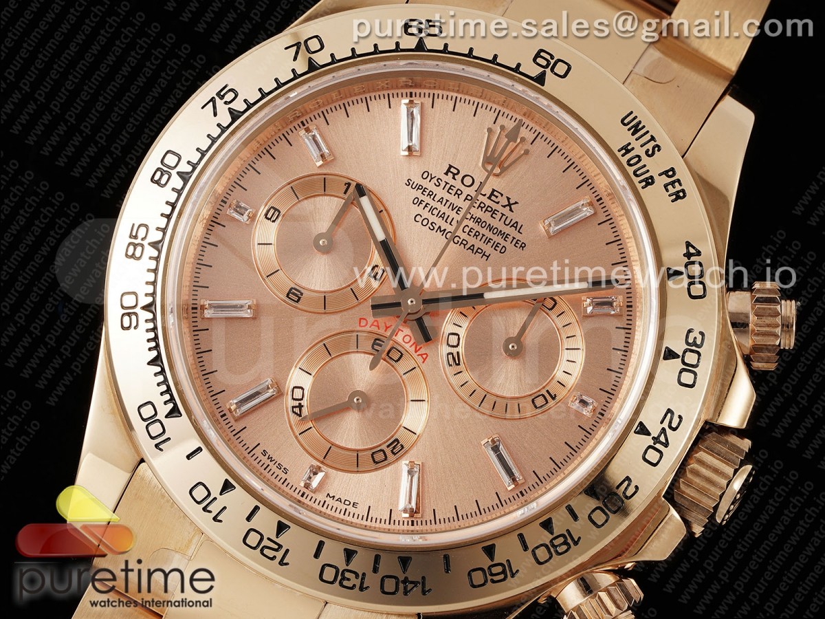 Daytona 116505 KING RG Crystal Dial on RG Bracelet SH4130