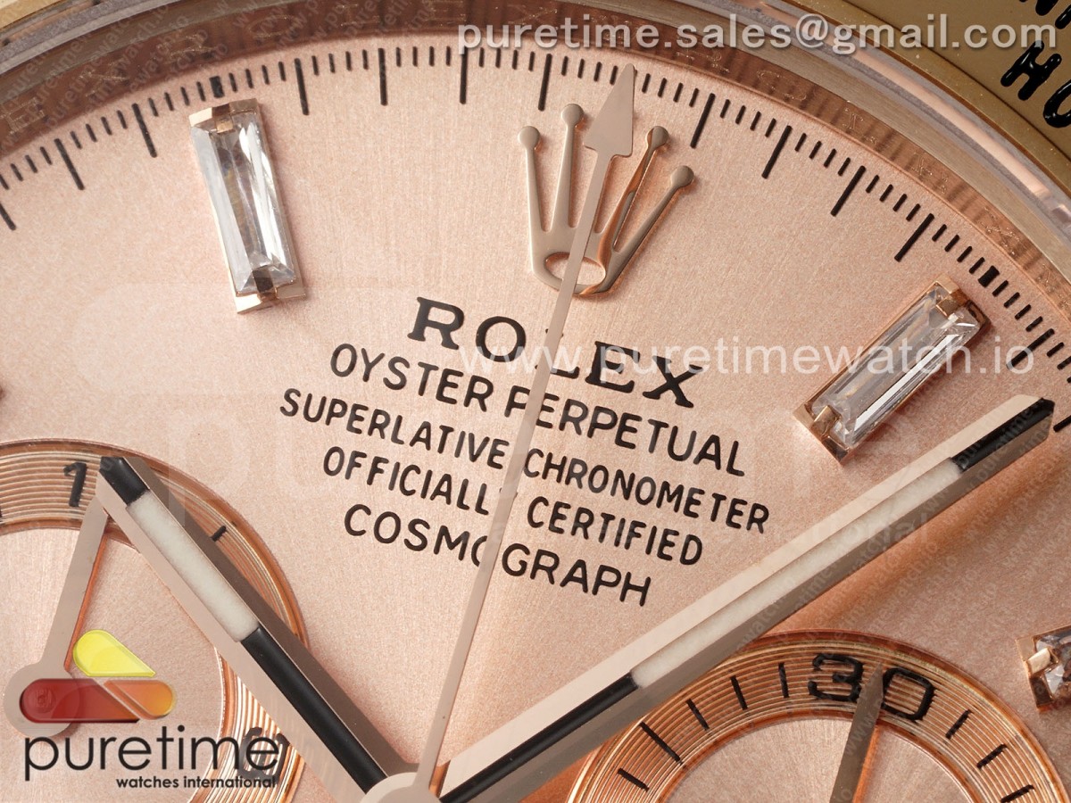 Daytona 116505 KING RG Crystal Dial on RG Bracelet SH4130