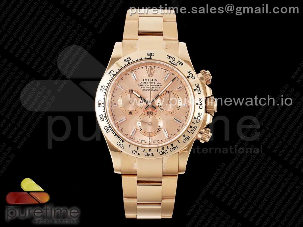Daytona 116505 KING RG Crystal Dial on RG Bracelet SH4130