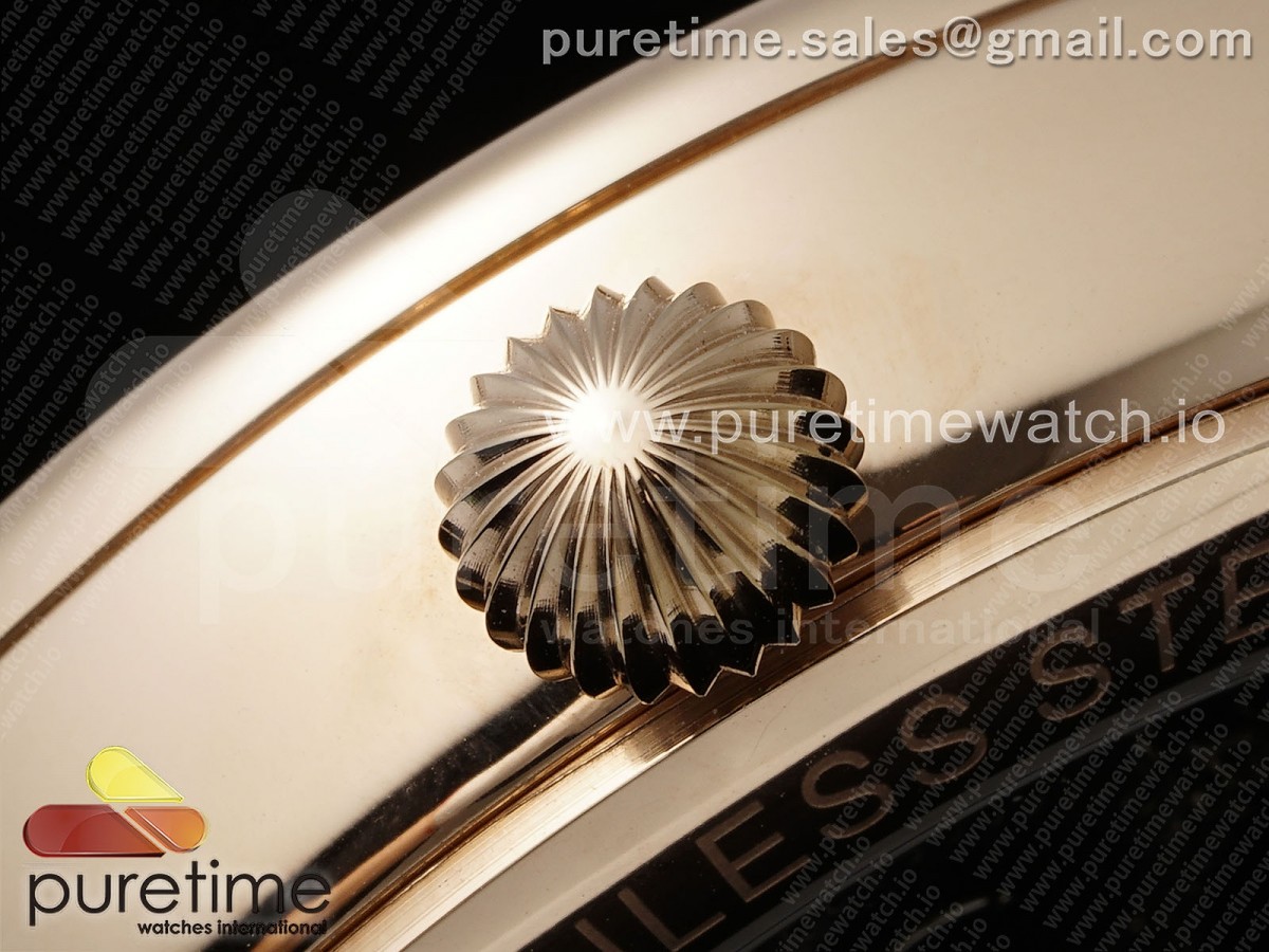 PP Tourbillon RG RMSF Edition White Dial Roman Markers on Brown Leather Strap
