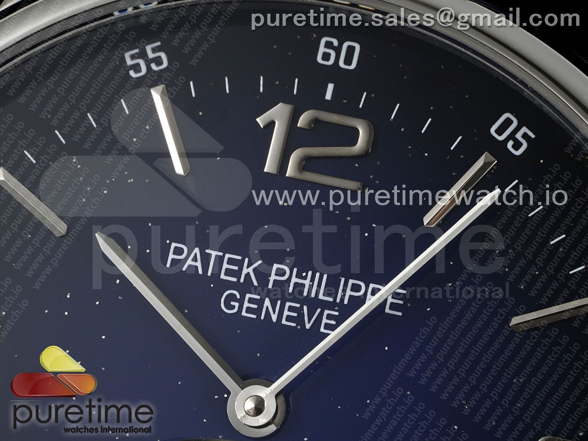 PP Tourbillon SS RMSF Edition Dark Blue Dial on Black Leather Strap