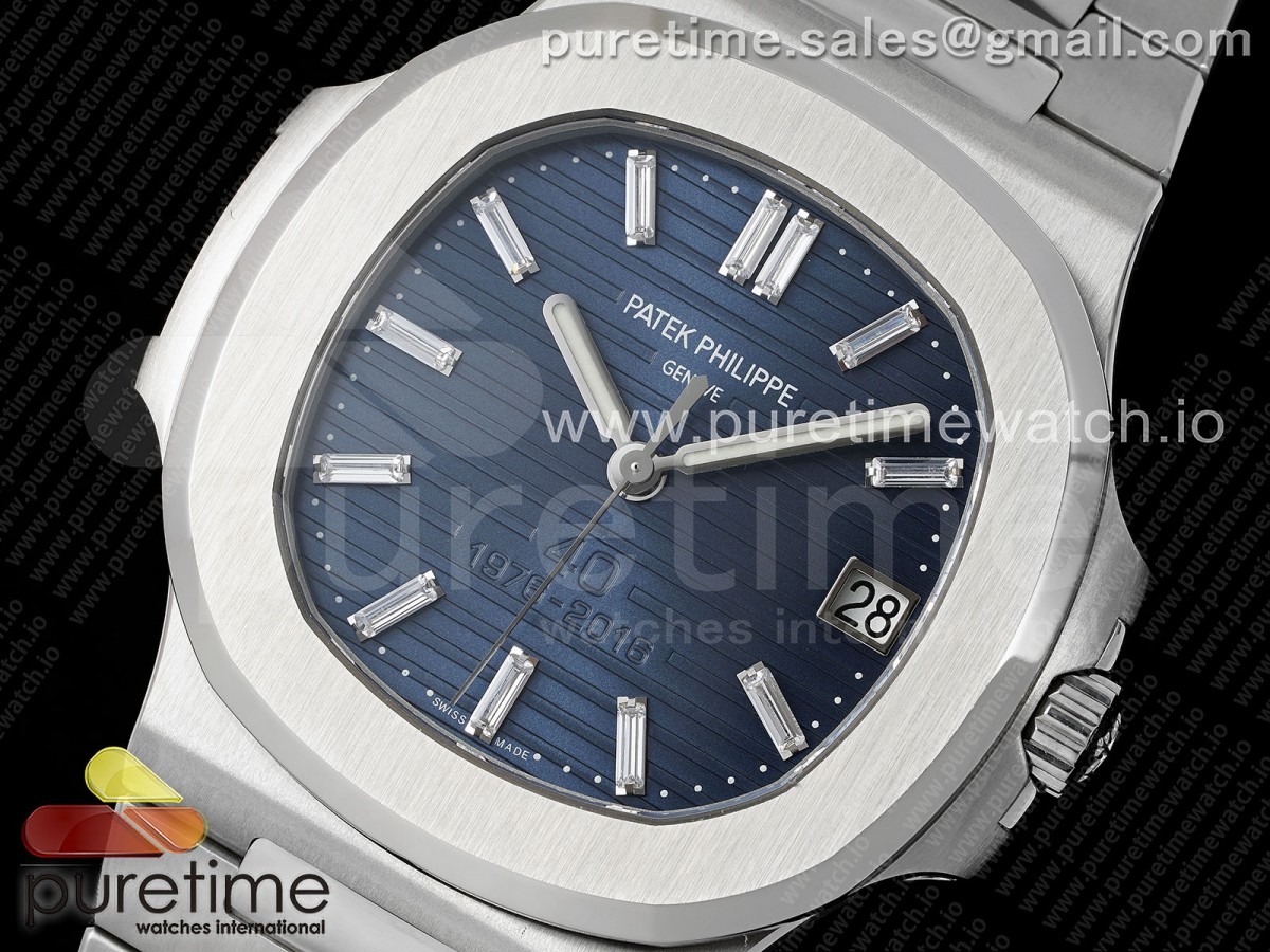 Nautilus 5711 40th Anniversary SS PPF Blue Dial on SS Bracelet A330