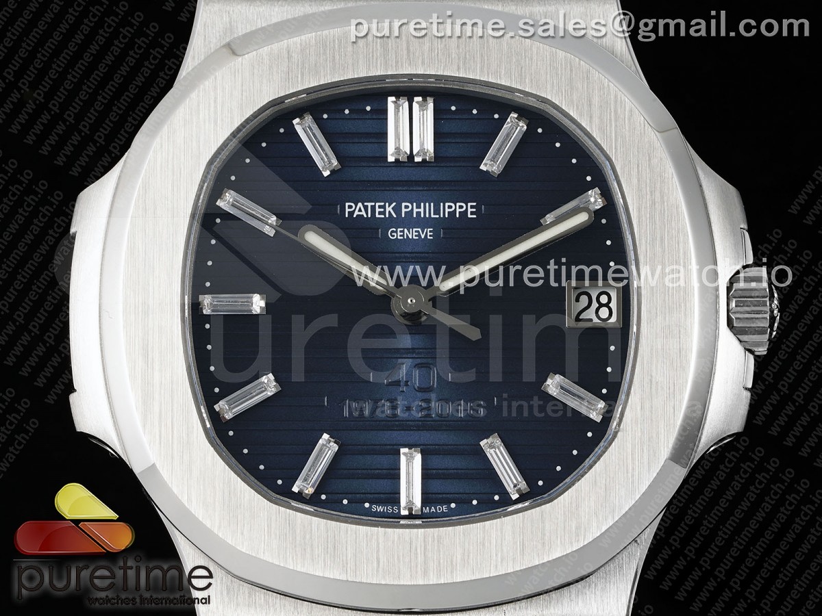 Nautilus 5711 40th Anniversary SS PPF Blue Dial on SS Bracelet A330
