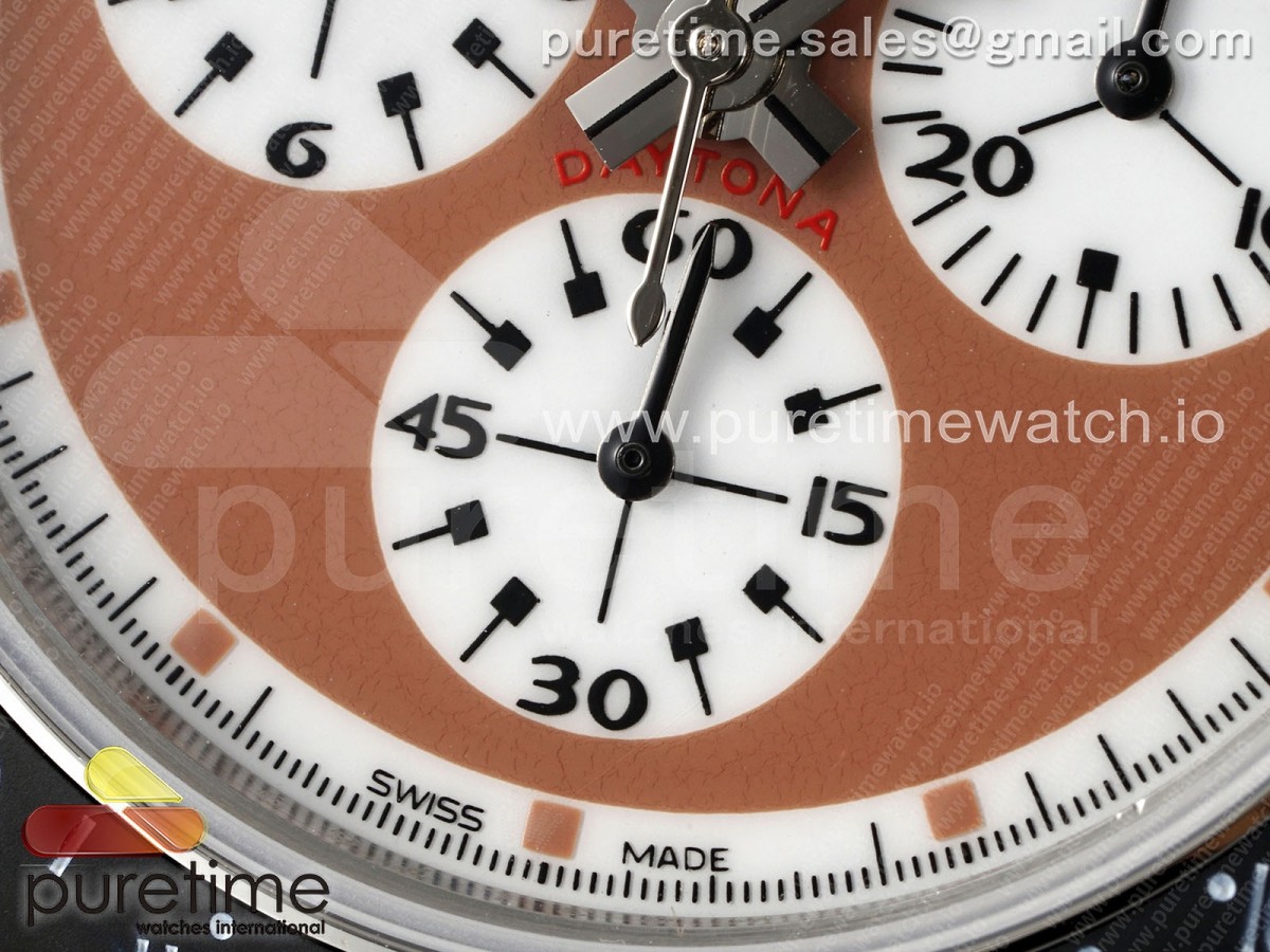 Daytona Blaken Vintage SS EF Orange/Black Dial on SS Bracelet A7750