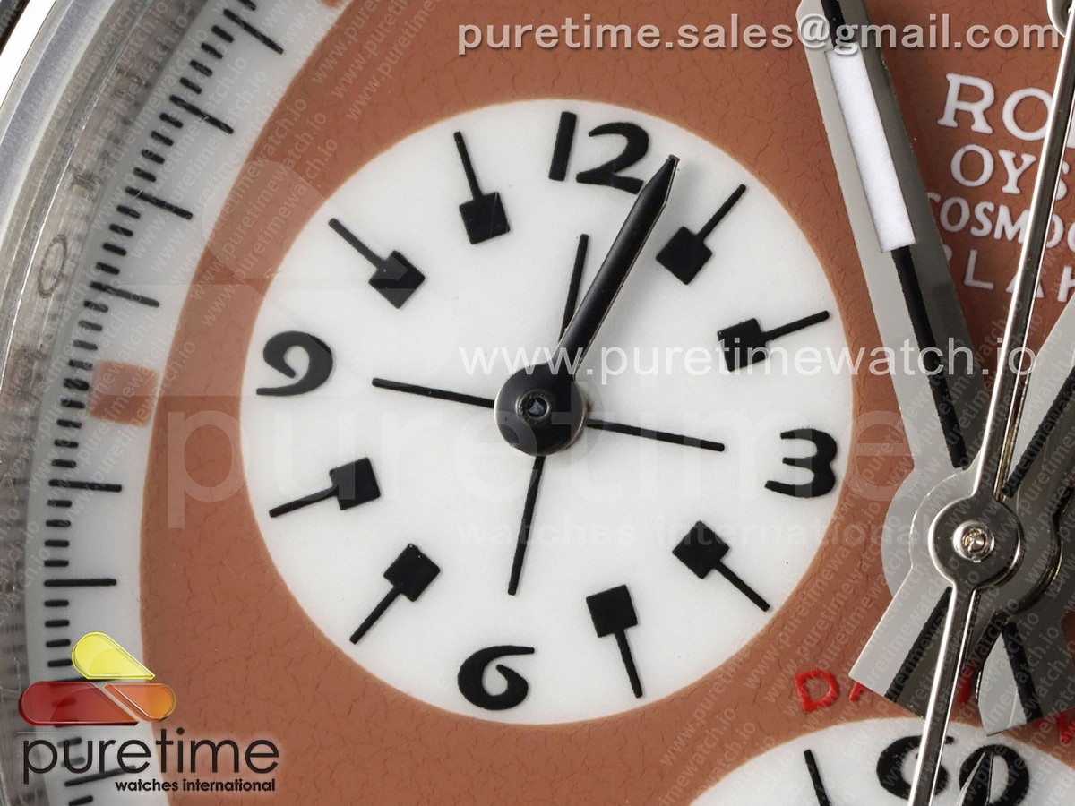 Daytona Blaken Vintage SS EF Orange/Black Dial on SS Bracelet A7750