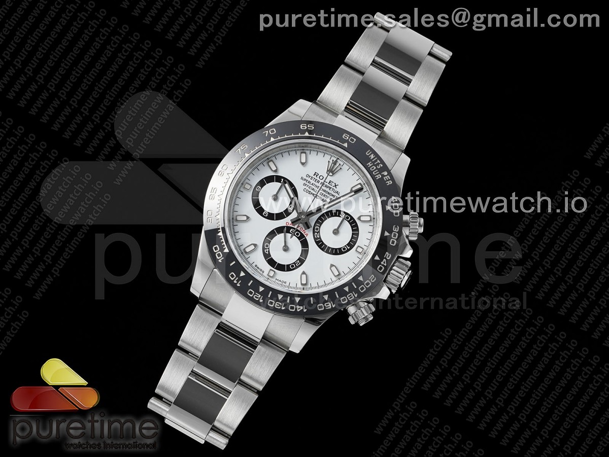 Daytona 116500 SBF 904L Steel White Dial on SS Braclet DD4130