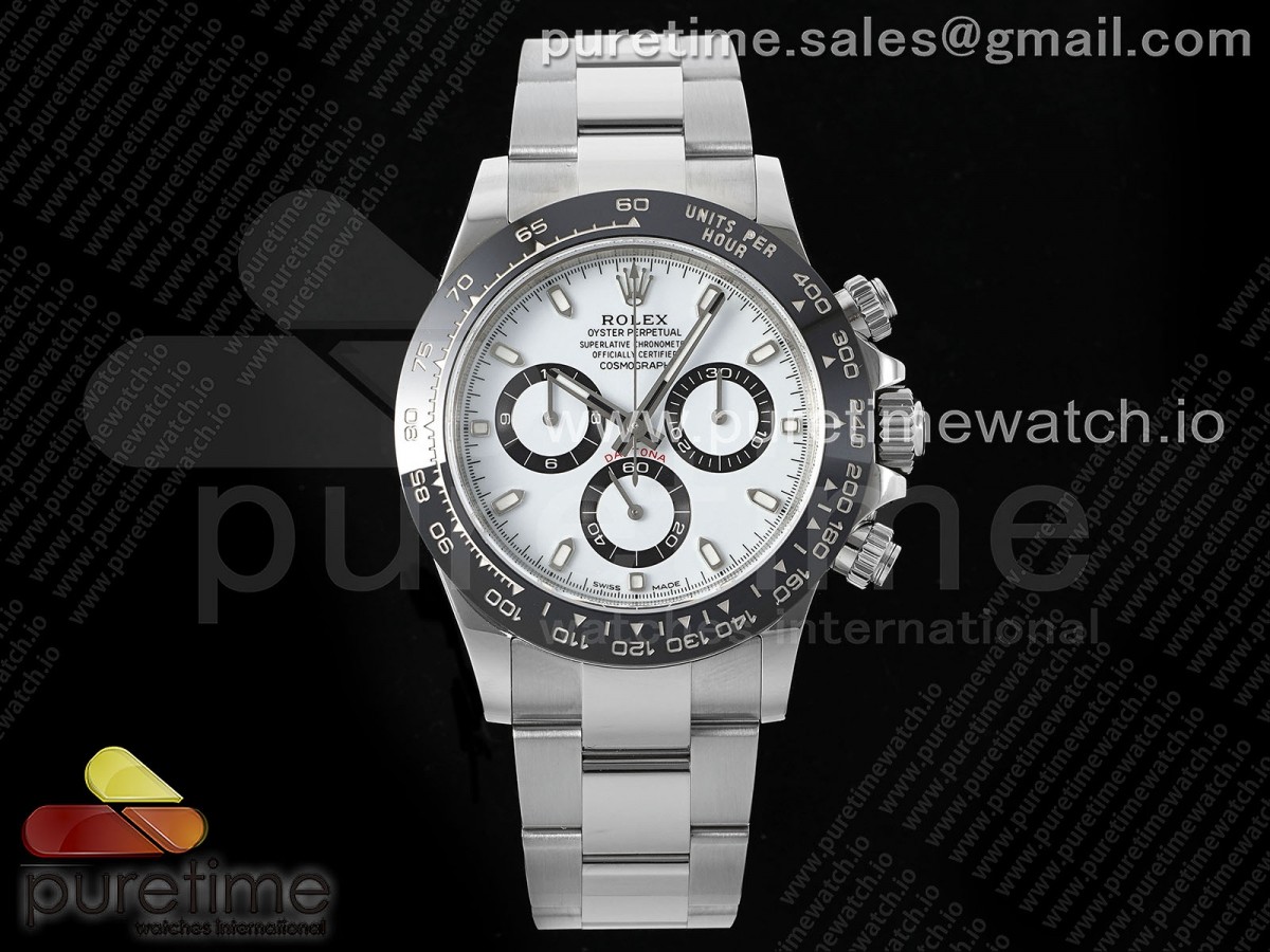 Daytona 116500 SBF 904L Steel White Dial on SS Braclet DD4130