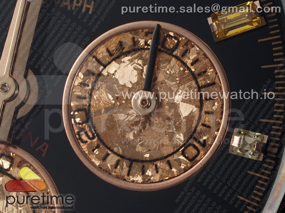 Daytona PVD Rainbow EF Black/RG Dial Style 1 on PVD Bracelet A7750