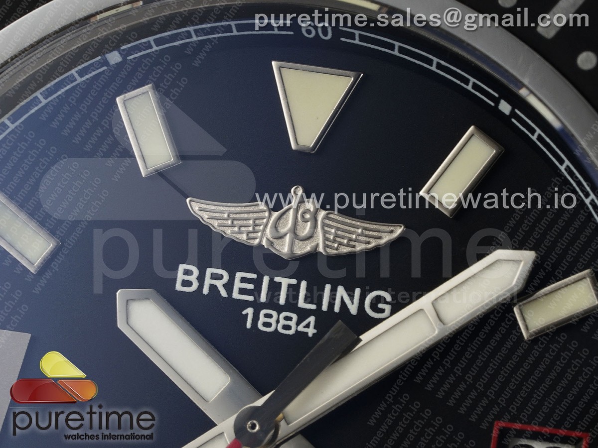 Superocean Automatic 44 EF Black/Red Dial on SS Bracelet A2824