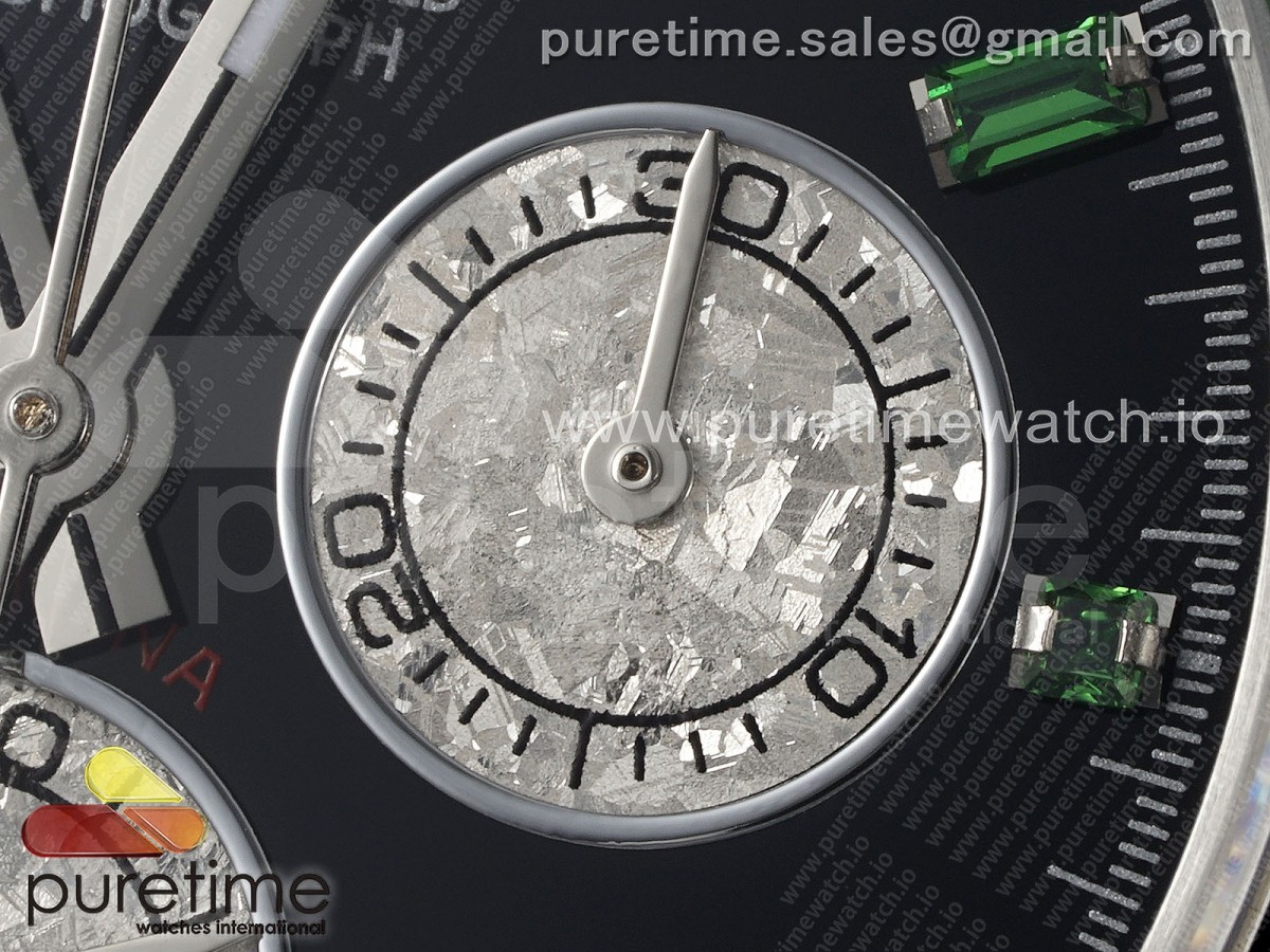 Daytona SS Green Diamonds EF Black/Silver Dial on SS Bracelet A7750