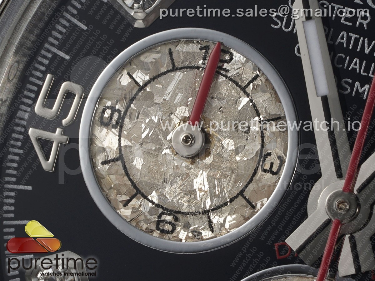 Daytona SS Rainbow EF Black/Silver Diamonds Dial on SS Bracelet A7750