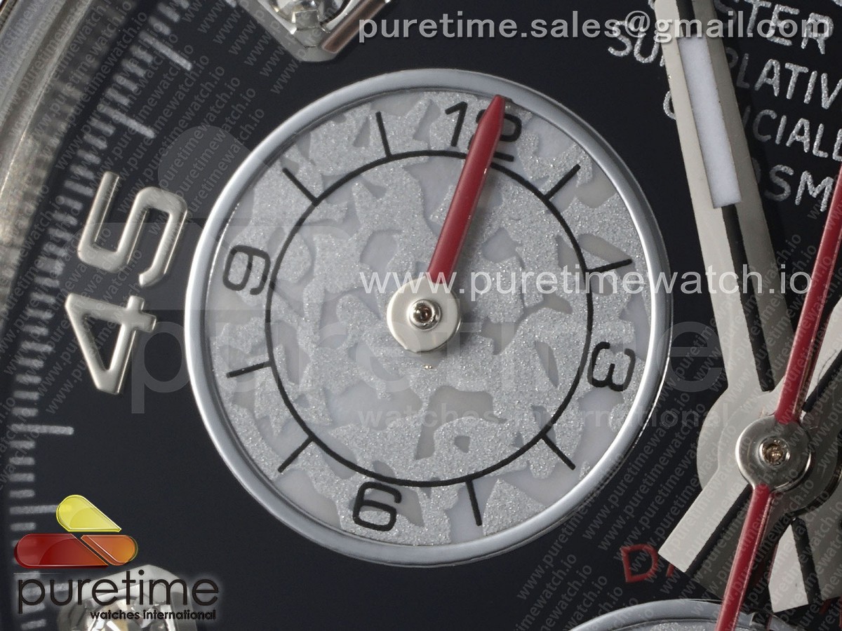 Daytona SS Rainbow EF Black/White Diamonds Dial on SS Bracelet A7750
