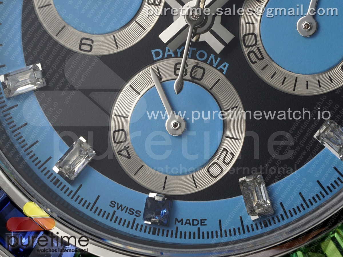 Daytona DIW Carbon Rainbow EF Blue/Black Dial on Blue Nylon Strap A7750