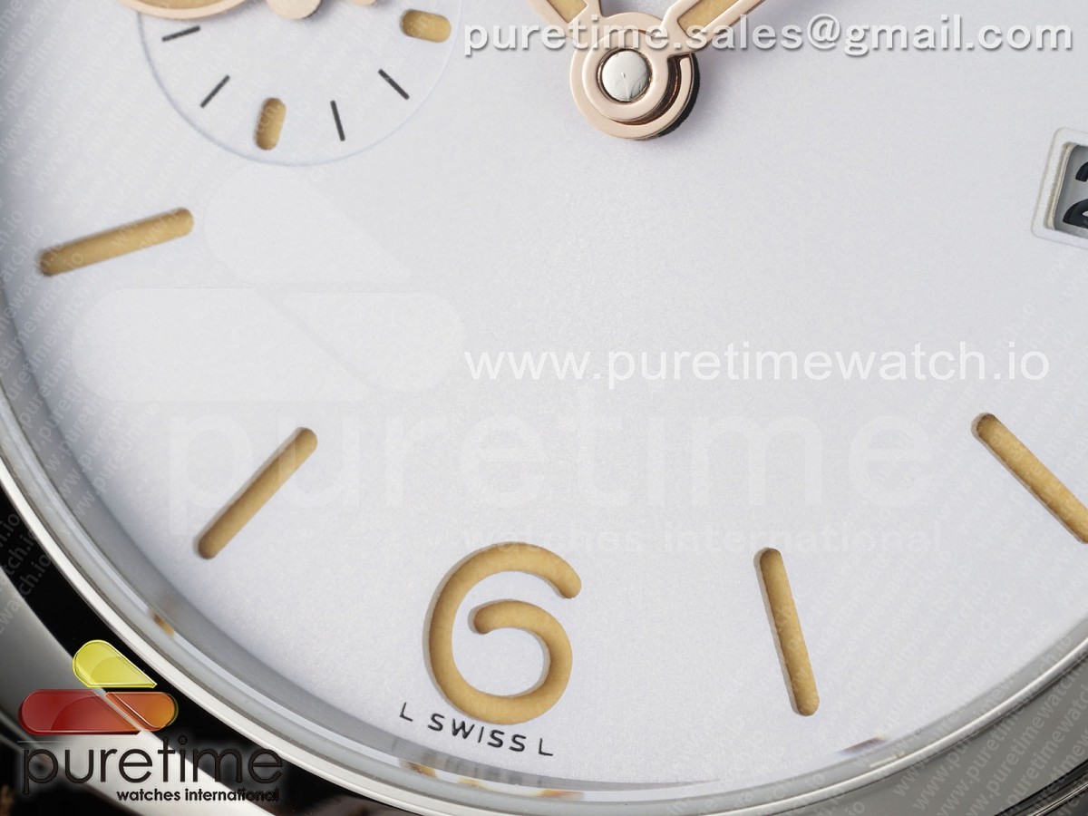 PAM1292 Radiomir Quaranta TTF White Dial on Brown Leather Strap A7750