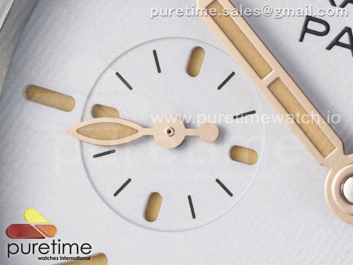 PAM1292 Radiomir Quaranta TTF White Dial on Brown Leather Strap A7750