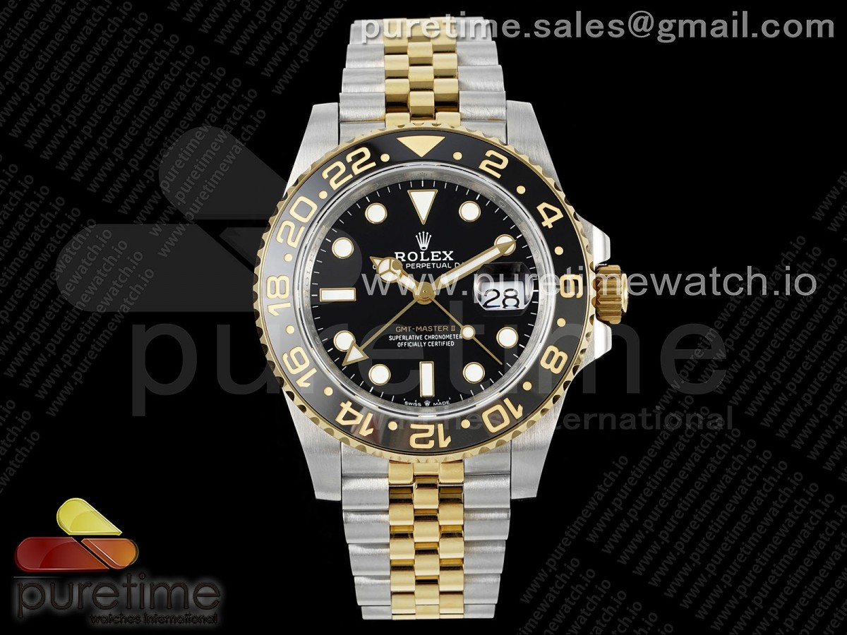 GMT-Master II 126713 GRGN 904L QF on SS/YG Jubilee Bracelet SH3285 CHS