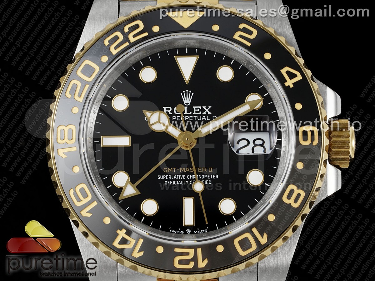 GMT-Master II 126713 GRGN 904L QF on SS/YG Jubilee Bracelet SH3285 CHS