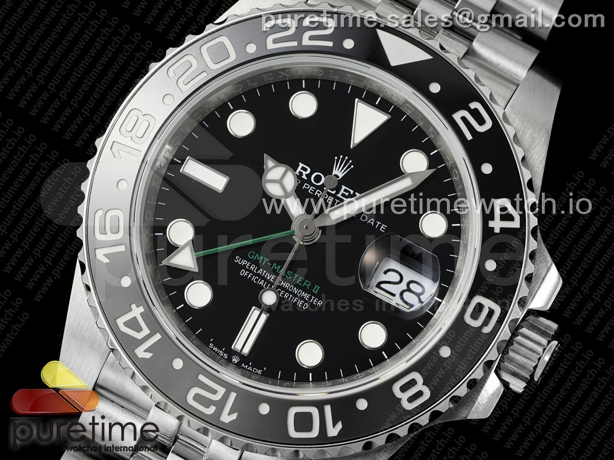 GMT-Master II 126710 GRNR 904L QF on Jubilee Bracelet SH3285 CHS