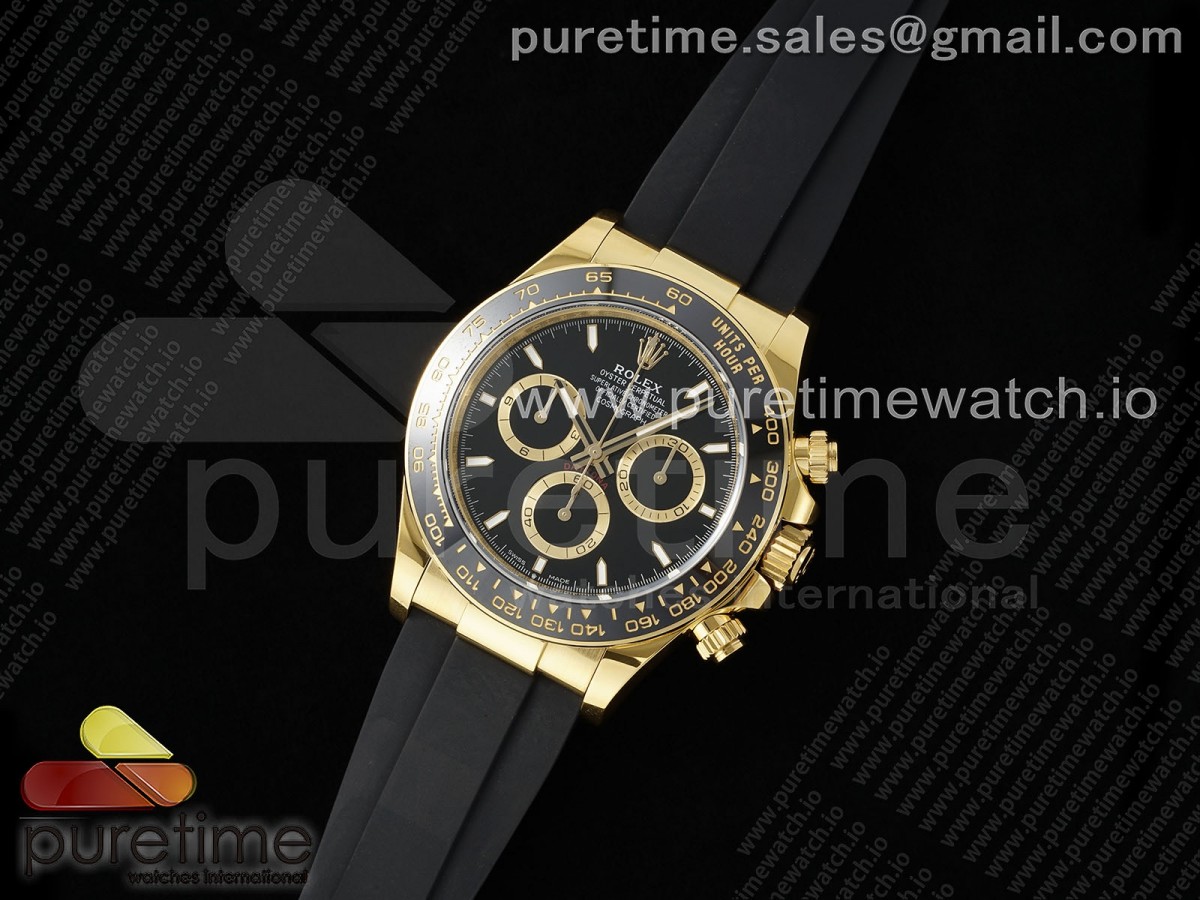 Daytona 126518 APSF Black Dial on Oysterflex Strap SH4131 (Gain Weight)